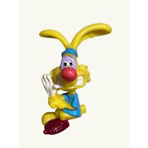 Vintage Burger King Fast Food Toys 1993 Yellow Bonkers Crash Fall Apart Rabbit
